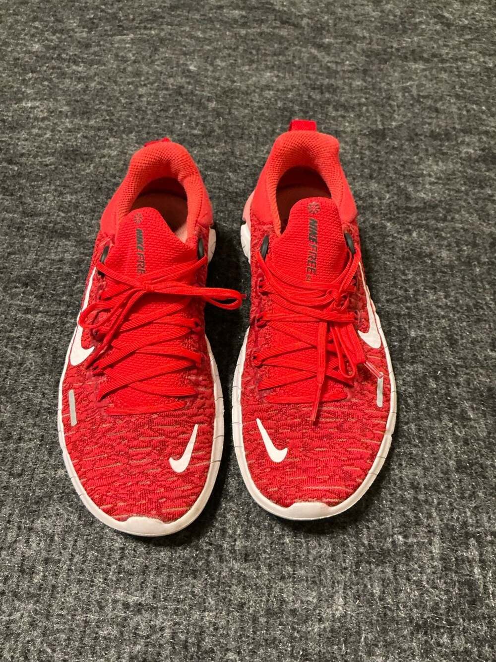 Nike Free Run 5.0 Running Shoes Womens Size 6 Red White CZ1891-601